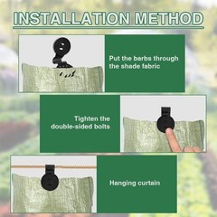 Sun Shade Net Clip Garden Tools Greenhouse Cloth Fix Clamp Plastic Hook