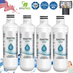 4/2/1 PACK for LG LT1000P ADQ747935 Refrigerator Water & Ice Filter Replacement