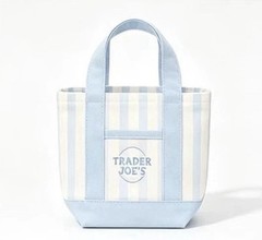 Trader Joe’s Mini Tote Bag 4-Pack Set Pink Blue Green Beige New