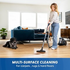 Vacmaster CC0501 Ultra Silent Bagless Canister Vacuum Powerful Cleaner