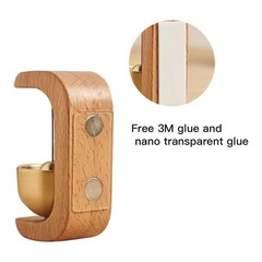 Magnetic Wood Doorbell Shopkeepers Bell Brass Entryway Wind Chime Home Decor
