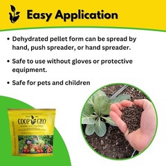 Coop Gro Organic Chicken Manure Fertilizer 6 lb. Bag. Pelleted for Ease of Use!