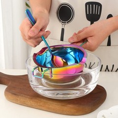 Double Boiler Melting pot with Spoon Set, 400ml Stainless Steel with Handle, …