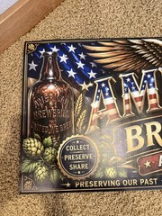 American Beer ABA Spirits Vinyl Banner Shop Mancave