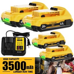 20V FOR DEWALT 20 Volt MAX Lithium-Ion Battery / Charger DCB203 DCB201-2 DCB207