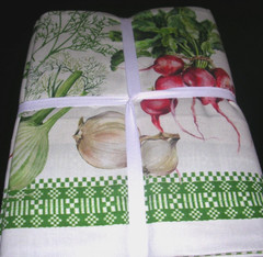 WILLIAMS SONOMA GARDEN VEGETABLE TABLECLOTH 100% COTTON 70X108 INCHES NEW W/TAGS