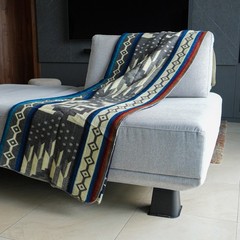 ALPACA WOOL BLANKET THROW XL KING 90×75 REVERSIBLE THICK & WARM HANDMADE ECUADOR