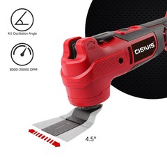 Cordless Multi-Tool Oscillating Tool for Milwaukee M18 Battery – Variable Speed