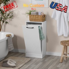 Ardent Tilt-Out Laundry Hamper Cabinet, White