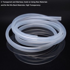 Food Grade Silicone Tube ID 2mm~38mm Hose Clear Soft Rubber High Temp Resistance