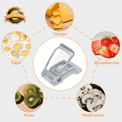 Heavy Duty Egg Slicer Stainless Steel Wire Hard Boiled Fruit Cutter