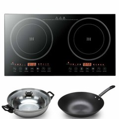 2400W Portable Induction Cooktop Countertop Dual Cooker Burner Stove Hot Plate