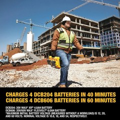 (NEW SEALED) DeWALT DCB104 Battery Charger, 12, 20 V Input
