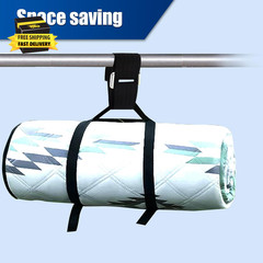 1 Inch X 16 Ft Adjustable Hook and Loop Cable Straps with 25 Metal Buckles, Cut-