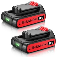 2Pack 20V Lithium-ion 2AH Battery for BLACK+DECKER 20 Volt LBXR20 LBX20 LB20 USA