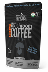 DECAF Organic ELITE Mushroom Coffee | Best | L-theanine | Kosher | La Republica