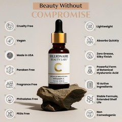 Billionaire Beauty Labs Vitamin C Serum for Face – Anti Aging Brightening Serum