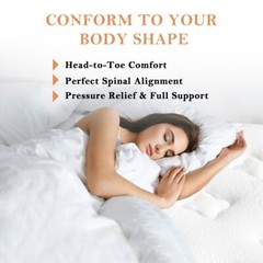 14 Inch King Mattress Hybrid Gel Memory Foam Medium Firm Innerspring In A Box