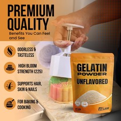 Gelatin Powder Unflavored 6 oz Bulk Bag – Gelatina Sin Sabor en Polvo