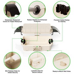 Outdoor Extension Cord safety Cover Waterproof Electrical Connection Box-US ship