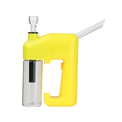 HUISFUN Electric Heavy Bon g Water Pipe Smoking Bon g Beaker Spiral Glass Tube