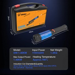VEVOR 1400w Magnetic Induction Heater Kit Handheld Nut Buster Tool Rusty Screw