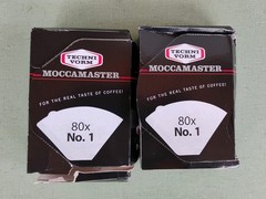 Moccamaster #1 Cup-One Filters White Paper 2 80-Count Boxes Damaged Box