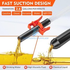 Battery Powered Electric Fuel Transfer Pump Portable Gas Oil Liquid Pump