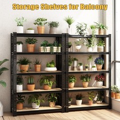 Heavy Duty Metal Shelving Unit Garage Storage Shelves Adjustable Utility Rack