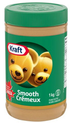 Kraft Smooth Peanut Butter, 1kg (2 Pack)