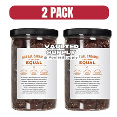 Sanders Dark Chocolate Sea Salt Caramels 36 oz Jars 2 Pack Gourmet Candy