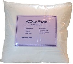 Pillowflex Poly Cotton Pillow Form Inserts Square and Rectangle Machine Washable