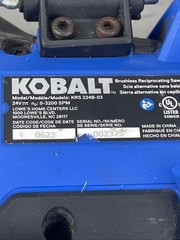Kobalt 24V Max Brushless Cordless Reciprocating Saw KRS 224B-03 #4913882