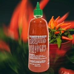 Huy Fong Sriracha Hot Chili Sauce 28 oz ( Pack of 6 ) ~10/2025