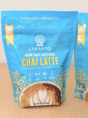 2 X Lakanto Chai Latte Powdered Drink Mix 10oz Vegan Sugar Free Gluten Free