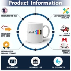 Personalized mug with text photo name logo personalized gift funny coffee mug 23
