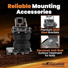 5000 lbs Rear Air Suspension Bags Kit for Ford F-250 F-350 4WD 2011-2016 Gray