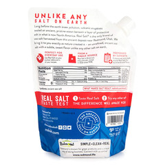 REDMOND Real Sea Salt Natural Unrefined Gluten Free Fine, 26 Ounce Pouch 1 Pack