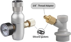 Beer Keg Tap CO2 Charger Brand Ball Lock Beer Faucet Mini Gas regulaor Kit