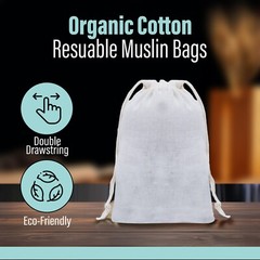 Biglotbags – Premium Poly Cotton Double Drawstring Reusable Muslin Bags