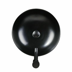 Bathroom Vessel Sink Faucet Combo Bathroom Sink Bowl With Pop-up Drain Black