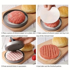 1 Pc Non Stick Stuffed Burger Meat Press Hamburger Patty Maker Tool Aluminum