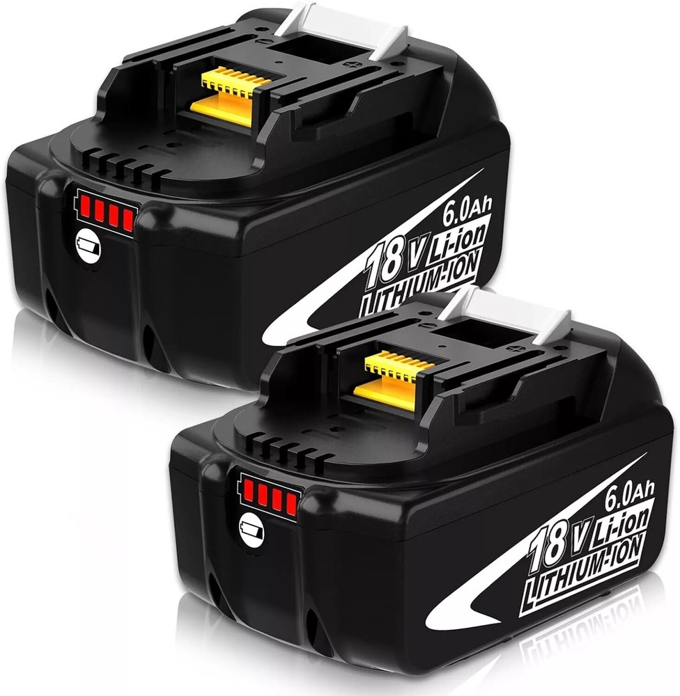 2 Pack For Makita 6.0Ah 18V BL1860B LED Fedex Priority BL1830 LXT Li-Ion Battery