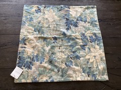 New Pottery Barn Green Lush Botanical Multicolor 24” Pillow Cover blue floral