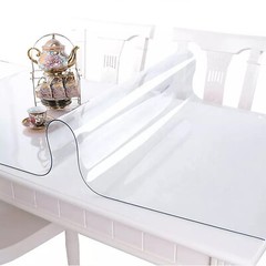 Premium Clear Plastic Vinyl Table Cover Tablecloth Protector – Sold Folded