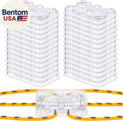 32 Pcs Ant Bait Stations Reusable (Bait NOT Included), Multi Surface Ant Killer