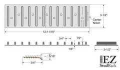 EZStudRack Shelving System- 8 Pack Gray, 32 Wood Screws-WOOD NOT INCLUDED