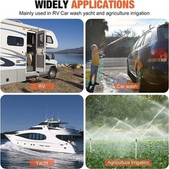 High Pressure 12V Water Pump 26.5L/MIN 80 PSI for Caravan Farm Camping Boat