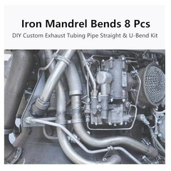 Mandrel Bends 8 Pcs, 2.5 Inches DIY Custom 2.5inch Mixed 8PCS Mild Steel