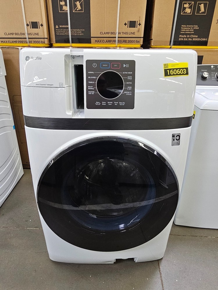 GE Profile PFQ83HSHWWW 28″ White 4.6 cu. ft. Washer/Dryer Combo NOB #160603